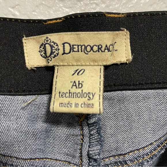 Democracy “Ab” technology Dark Wash Mid Rise Denim Size 10 - Picture 6 of 6